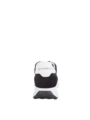 Sneakers Harmont [and] Blaine blu con suola bicolor in UOMO