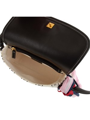 Borsa a spalla Liu Jo donna in tessuto avorio con stampa logo all over in DONNA