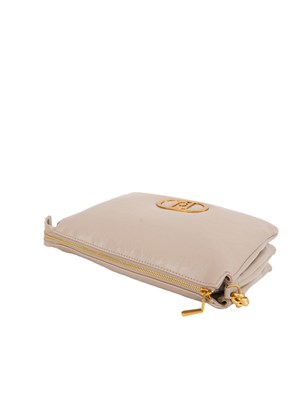 Borsa a spalla Liu Jo modello LaPuffy con effetto nappa taupe in DONNA