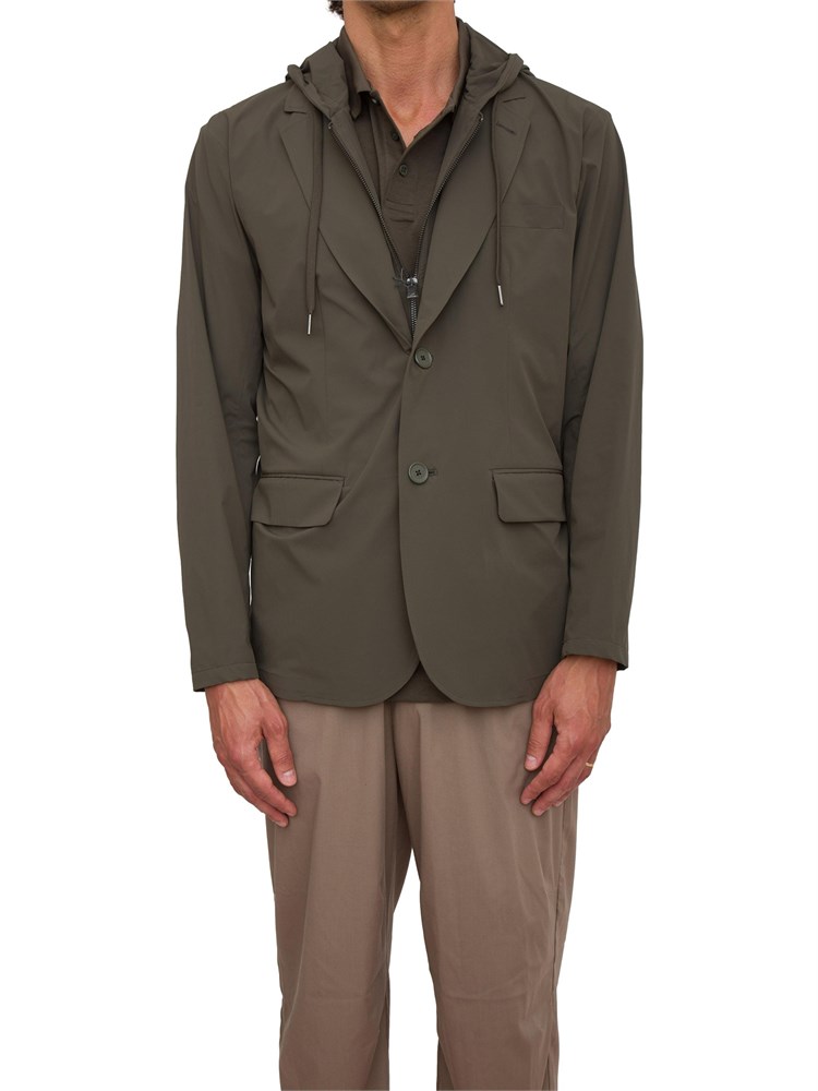 Giacca A.X. verde con cappuccio
