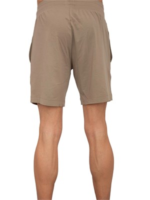 Bermuda Hugo in cotone elasticizzato con logo con cornice in UOMO