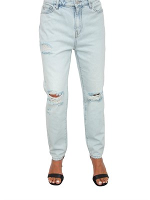 Jeans da donna Armani Exchange boyfriend in cotone rigido effetto used in DONNA