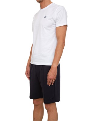 T-shirt uomo La Martina in cotone bianco con ricamo logo a contrasto in UOMO