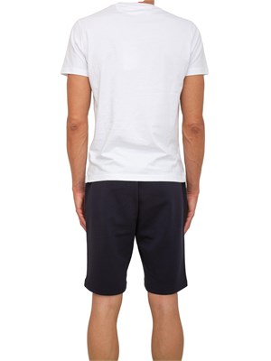 T-shirt uomo La Martina in cotone bianco con ricamo logo a contrasto in UOMO