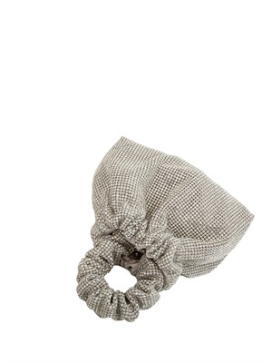 Borsa a mano Angela Aura di Twenty Fourhaitch in strass argento con tracolla removibile in DONNA