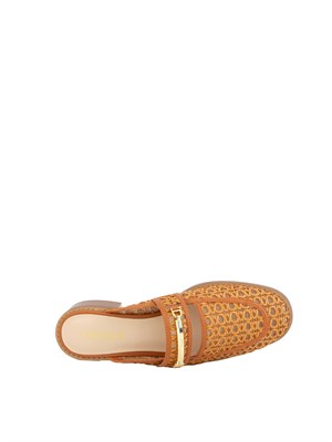 Mules Twinset in rafia e pelle sintetica in DONNA