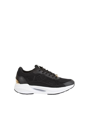 Sneakers Twinset in mesh nero in DONNA