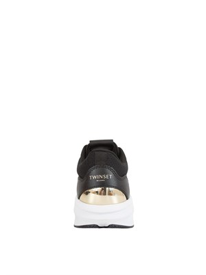 Sneakers Twinset in mesh nero in DONNA