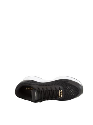 Sneakers Twinset in mesh nero in DONNA