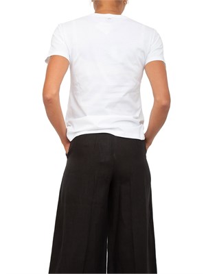 T-shirt Twinset in cotone bianco con stampa in DONNA