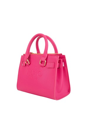 Borsa satchel piccola Liu Jo in similpelle fuxia in DONNA