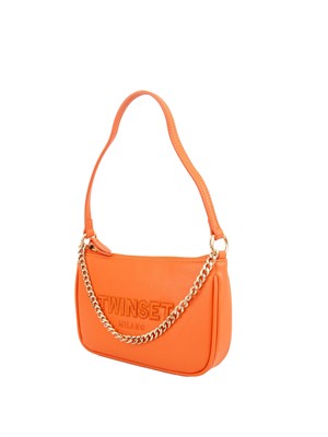 Borsetta arancione Twinset con catena in DONNA