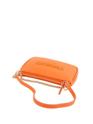 Borsetta arancione Twinset con catena in DONNA