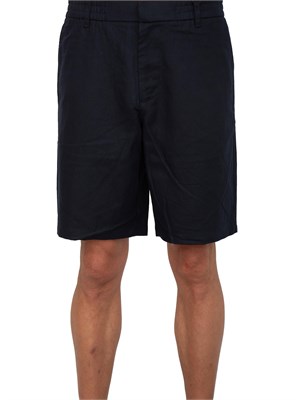 Bermuda Armani Exchange blu in misto lino in UOMO