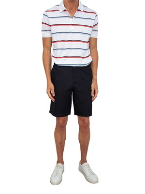 Bermuda Armani Exchange blu in misto lino in UOMO