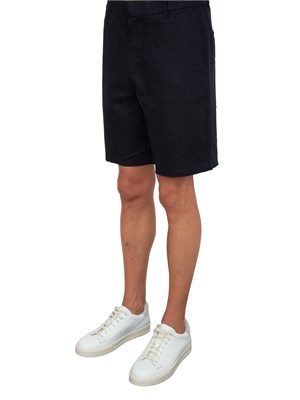 Bermuda Armani Exchange blu in misto lino in UOMO