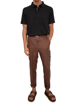 Polo uomo Calvin Klein in cotone interlock nero in UOMO