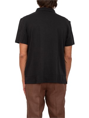 Polo uomo Calvin Klein in cotone interlock nero in UOMO