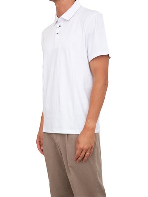 Polo uomo Calvin Klein in cotone interlock bianco in UOMO