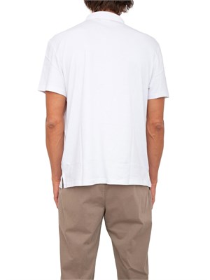 Polo uomo Calvin Klein in cotone interlock bianco in UOMO