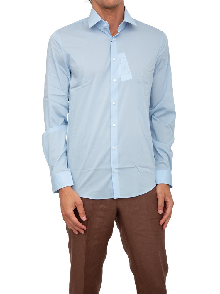 Camicia uomo Calvin Klein in popeline di cotone celeste
