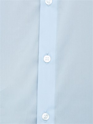 Camicia uomo Calvin Klein in popeline di cotone celeste in UOMO