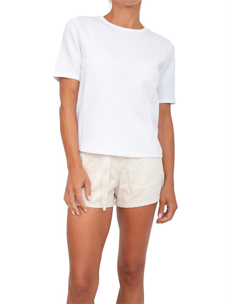 T-shirt bianca Twinset in cotone fermo