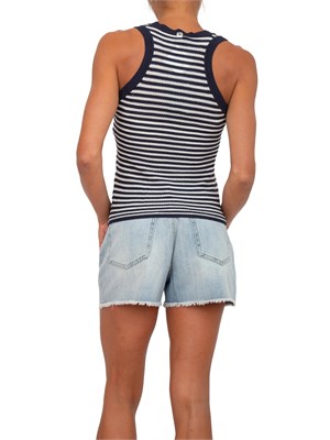 Top in maglia Twinset Actitude a righe lurex in DONNA