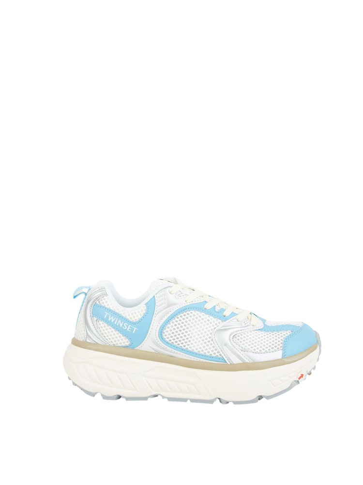 Sneakers running celesti Twinset in partnership con Fessura