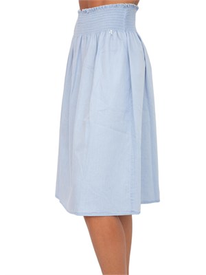 Gonna longuette Twinset Actitude in chambray celeste in DONNA