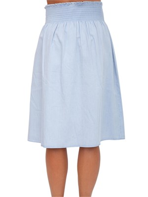 Gonna longuette Twinset Actitude in chambray celeste in DONNA