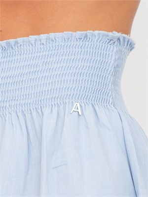 Gonna longuette Twinset Actitude in chambray celeste in DONNA