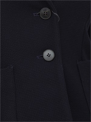 Giacca monopetto Emme Marella in misto viscosa blu in DONNA