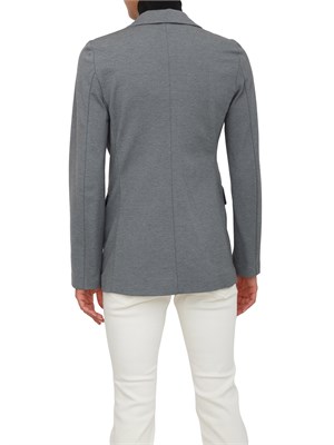 Giacca monopetto Emme Marella in tessuto stretch grigio in DONNA