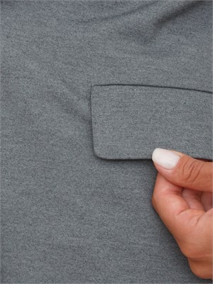 Giacca monopetto Emme Marella in tessuto stretch grigio in DONNA