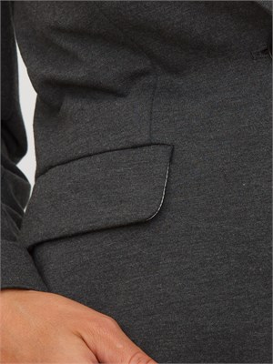 Giacca monopetto Emme Marella in viscosa stretch grigio in DONNA