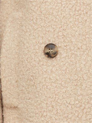Pelliccia doppiopetto Emme Marella in bouclÉ beige in DONNA