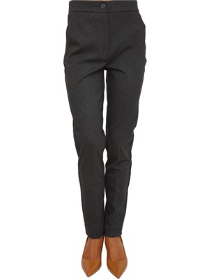 Pantaloni Emme Marella in tessuto stretch grigio in DONNA