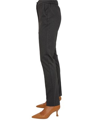 Pantaloni Emme Marella in tessuto stretch grigio in DONNA