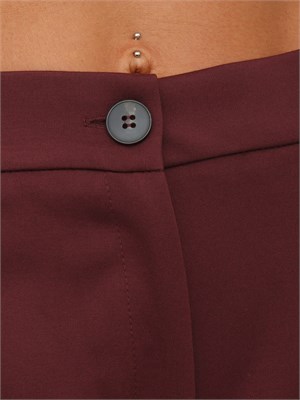 Pantaloni Emme Marella in tessuto stretch bordeaux in DONNA