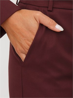 Pantalone Emme Marella in misto viscosa stretch bordeaux in DONNA