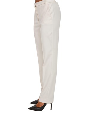 Pantalone Emme Marella in misto viscosa stretch bianco in DONNA