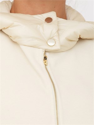Giaccone bomber Emme Marella in misto lana bianco panna in DONNA