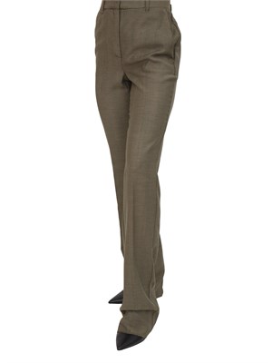 Pantalone Marella in saglia fluida verde in DONNA