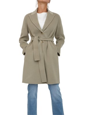 Cappotto Marella in misto lana verde in DONNA
