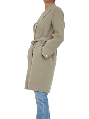 Cappotto Marella in misto lana verde in DONNA