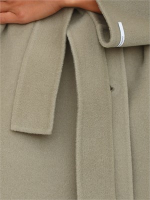 Cappotto Marella in misto lana verde in DONNA