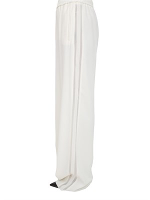 Pantalone Marella in crêpe envers satin bianco in DONNA