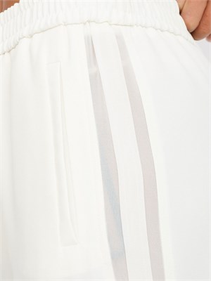 Pantalone Marella in crêpe envers satin bianco in DONNA