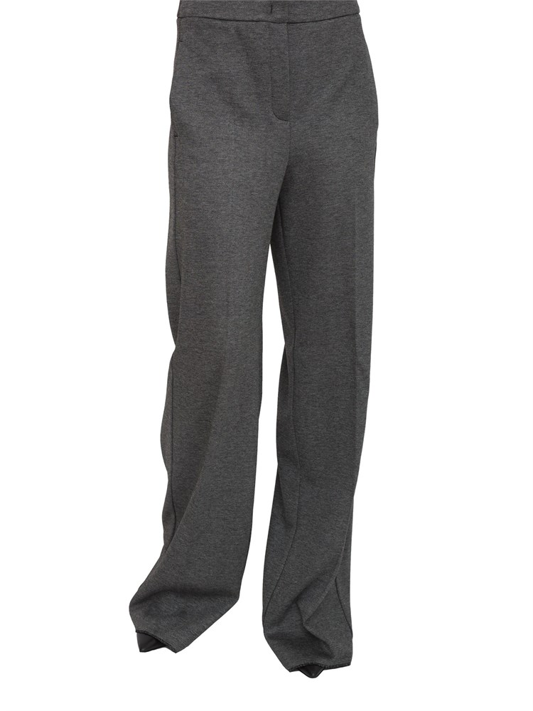 Pantaloni iBlues in jersey stretch grigio e fit ampio e dritto